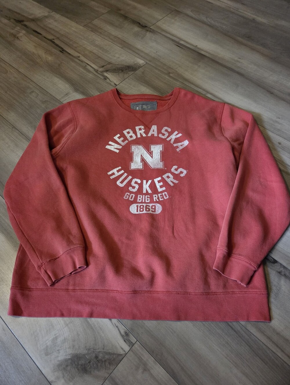 Nebraska Huskers Red Crewneck Sweatshirt
